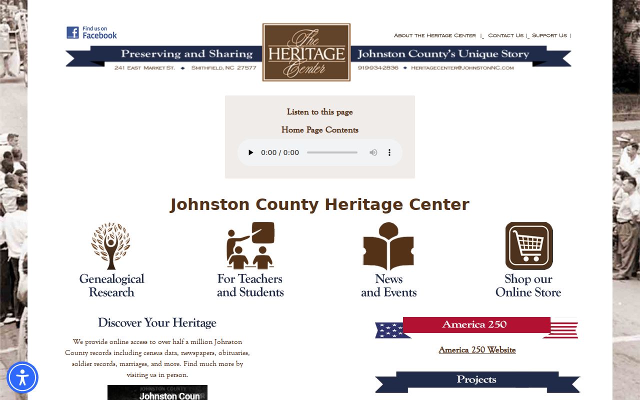 Johnston city directory research at the Johnston County Heritage Center